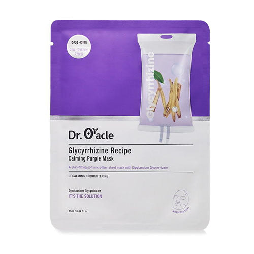 Успокаивающая маска с глицирризиновой кислотой Dr. Oracle Glycyrrhizine Recipe Calming Purple Mask 1 pcs*25 ml