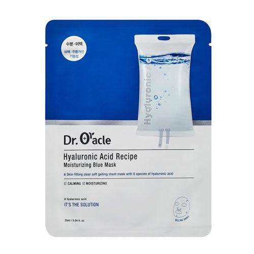 Увлажняющая маска c гиалуроновой кислотой Dr. Oracle Hyaluronic Acid Recipe Moisrurizing Blue Mask 1 pcs*25 ml