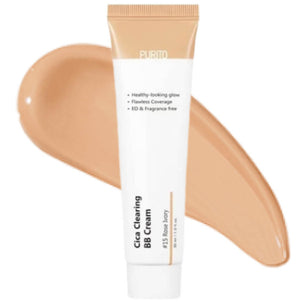 BB-крем для чувствительной кожи с экстрактом центеллы Purito Cica Clearing BB Cream - тон 15 - Rose Ivory