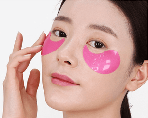 Patches with rose extract and peptides MEDI-PEEL Hyaluron Rose Peptide 9 Ampoule Eye Patch