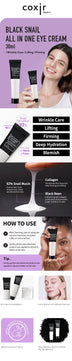 Крем для лица и кожи вокруг глаз Black Snail Collagen All In One Eye Cream 30мл
