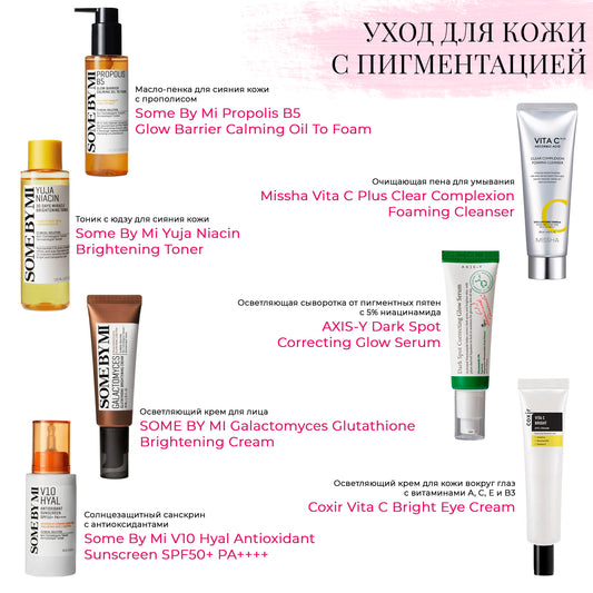 Набор уходовой косметики для кожи с пигментацией