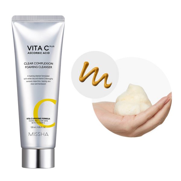 Очищающая пена для умывания Missha Vita C Plus Clear Complexion Foaming Cleanser 120 ml
