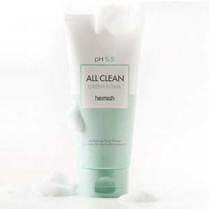 Слабокислотный гель для умывания для чувствительной кожи Heimish pH 5.5 All Clean Green Foam 150 ml