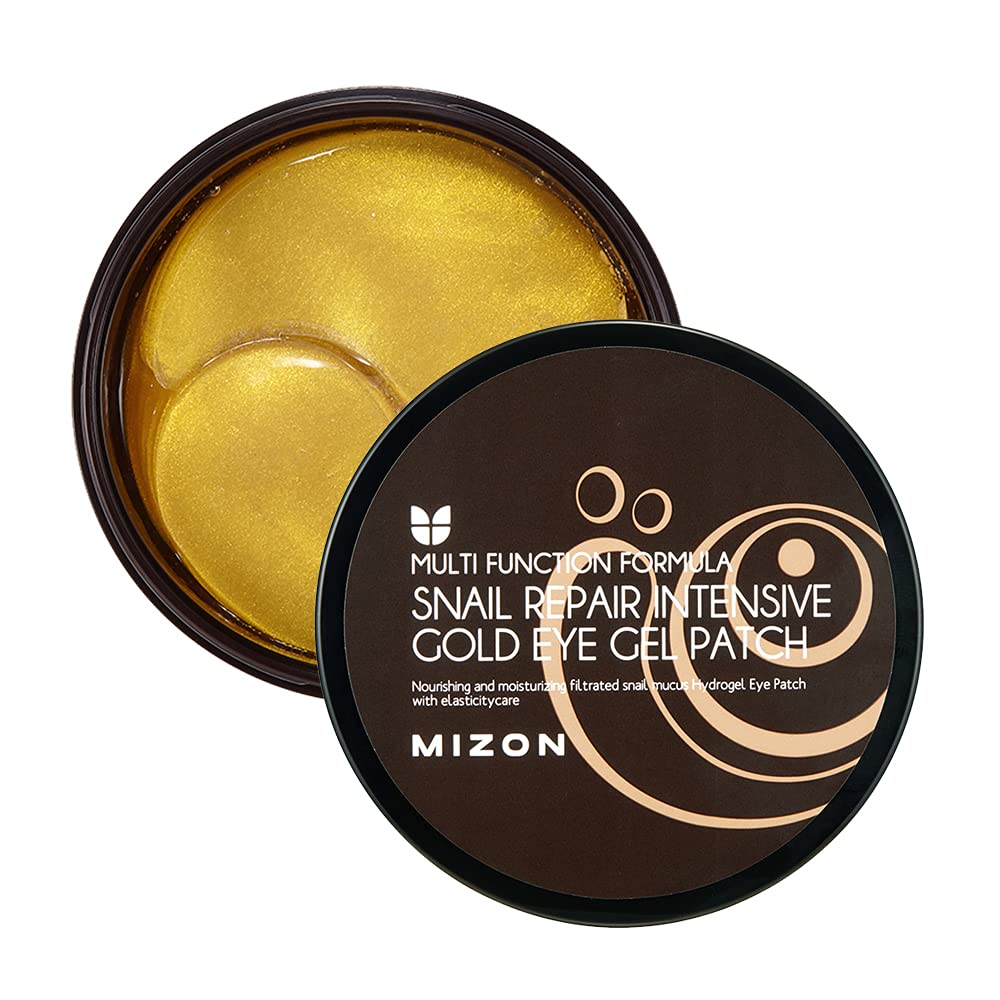 Регенерирующие патчи с муцином улитки и золотом Mizon Snail Repair Intensive Gold Eye Gel Patch