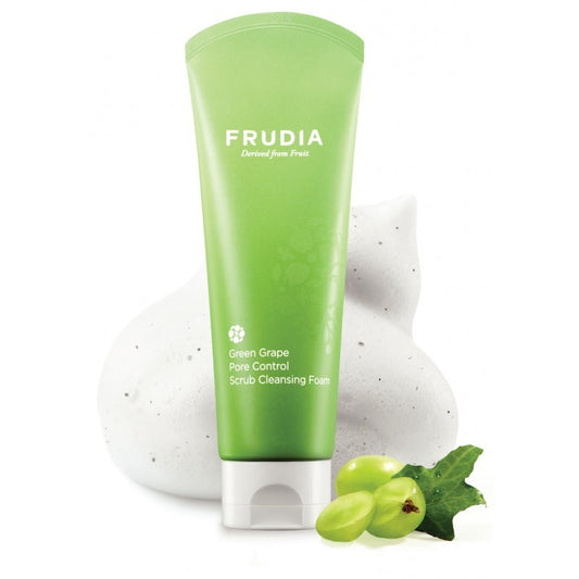 Пенка-скраб для глубокого очищения пор Frudia Green Grape Pore Control Scrub Cleansing Foam