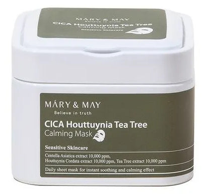 Набор масок с центеллой для чувствительной кожи Mary&May Cica Houttuynia Tea Tree Calming Mask