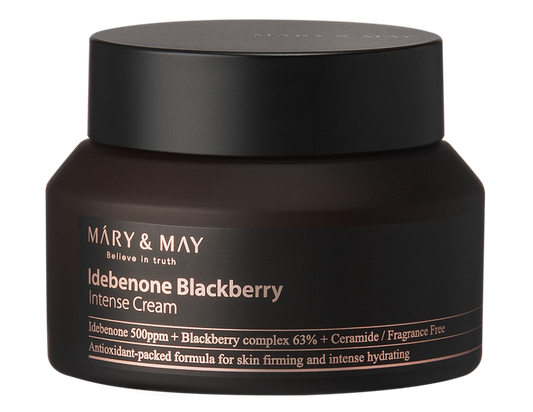 Антиоксидантный крем с идебеноном и экстрактом ежевики MARY & MAY Idebenone Blackberry Intense Cream 70g