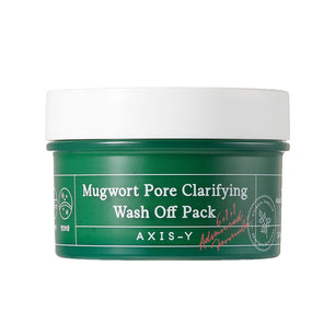 AXIS-Y MUGWORT PORE CLARIFYING WASH OFF PACK 100ML Deep cleansing clay mask with wormwood