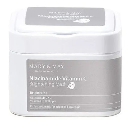 Набор осветляющих масок с ниацинамидом и витамином C Mary&May Niacinamide Vitamin C Brightening Mask